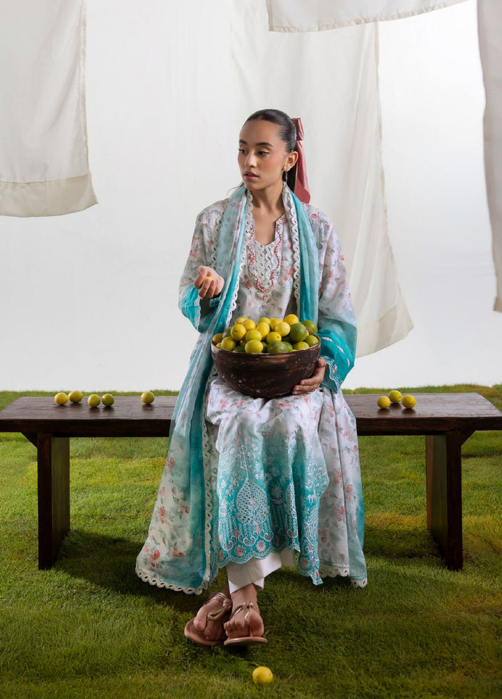 Bagheecha by Gul Ahmed Unstitched Embroidered Lawn 3 Piece Suit GA26ULB CL62452 - Casual Collection