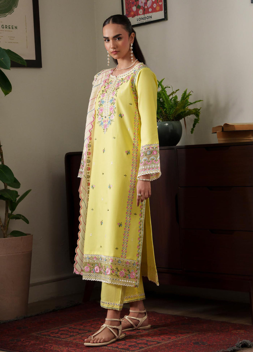 RajBari Women RTW Embroidered Lawn 3 Piece Suit RB26PLE Reya 08 - Eid Collection