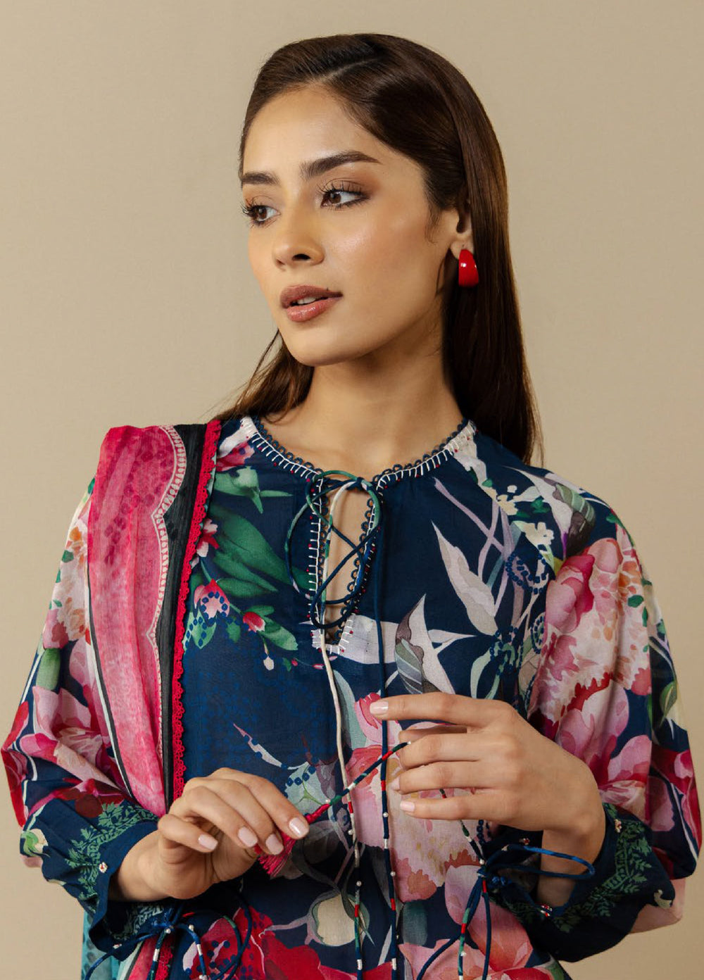 Coco by Zara Shahjahan Unstitched Printed Lawn 3 Piece Suit CZS26UPL AVENA-3A - Summer Collection