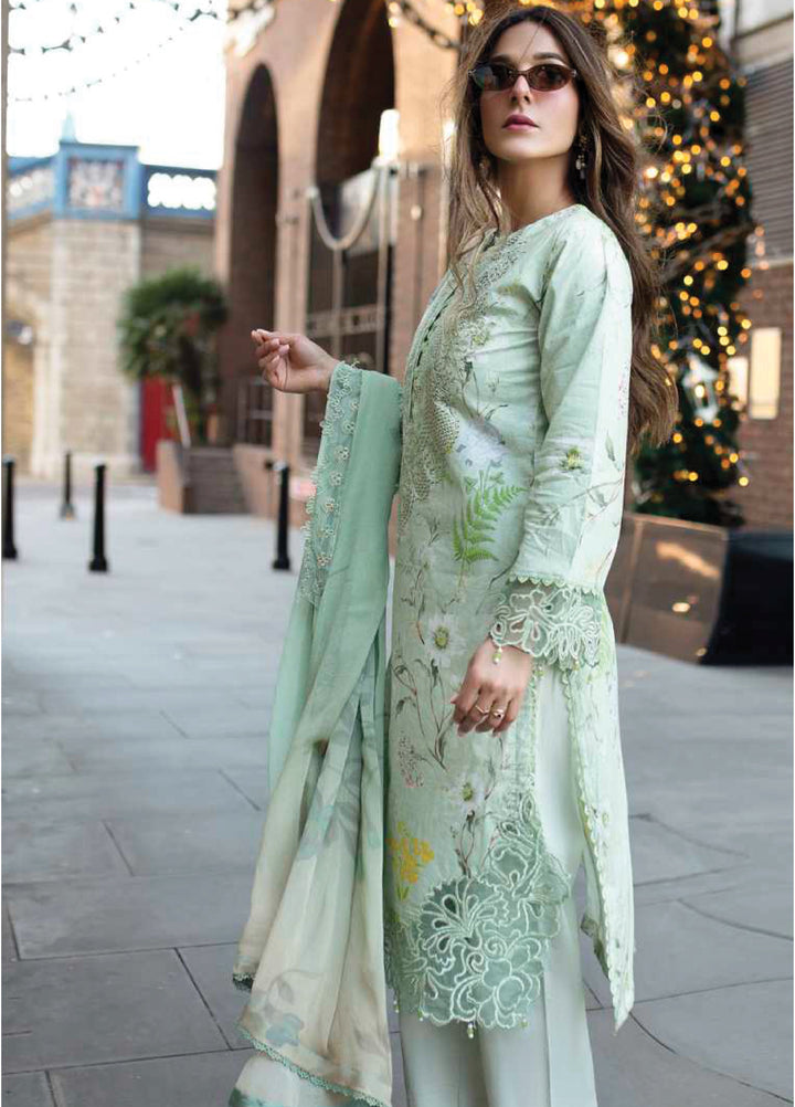 Sunshine Bloom by Al Zohaib Unstitched Embroidered Lawn 3 Piece Suit AZ26USL D2 - Summer Collection