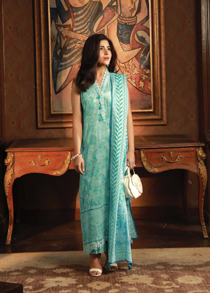 Komal Lawn by Lakhany Unstitched Embroidered Lawn 3 Piece Suit LSM26UK LG-IZ-0537 - Summer Collection