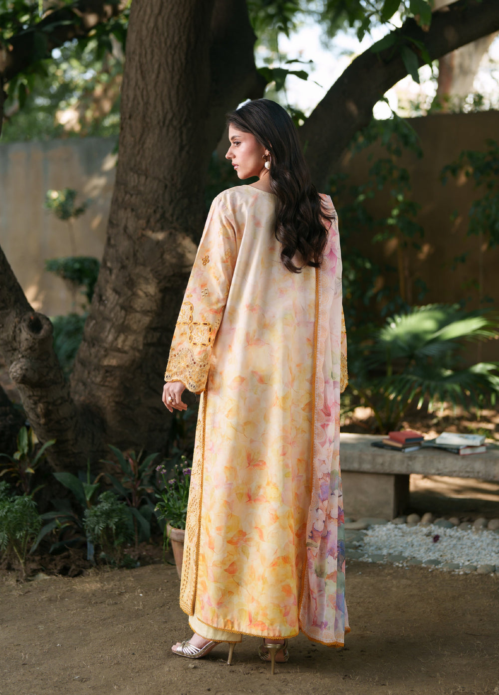 Summer Lines Printkari by Neeshay Unstitched Embroidered Lawn 3 Piece Suit NSH26SLP D-2 Solaya - Summer Collection