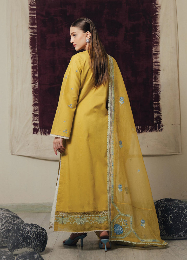 Daybreak by Afrozeh Unstitched Printkari Embroidered Lawn 3 Piece Suit AF26UDB D-10 SUNHAZE - Summer Collection