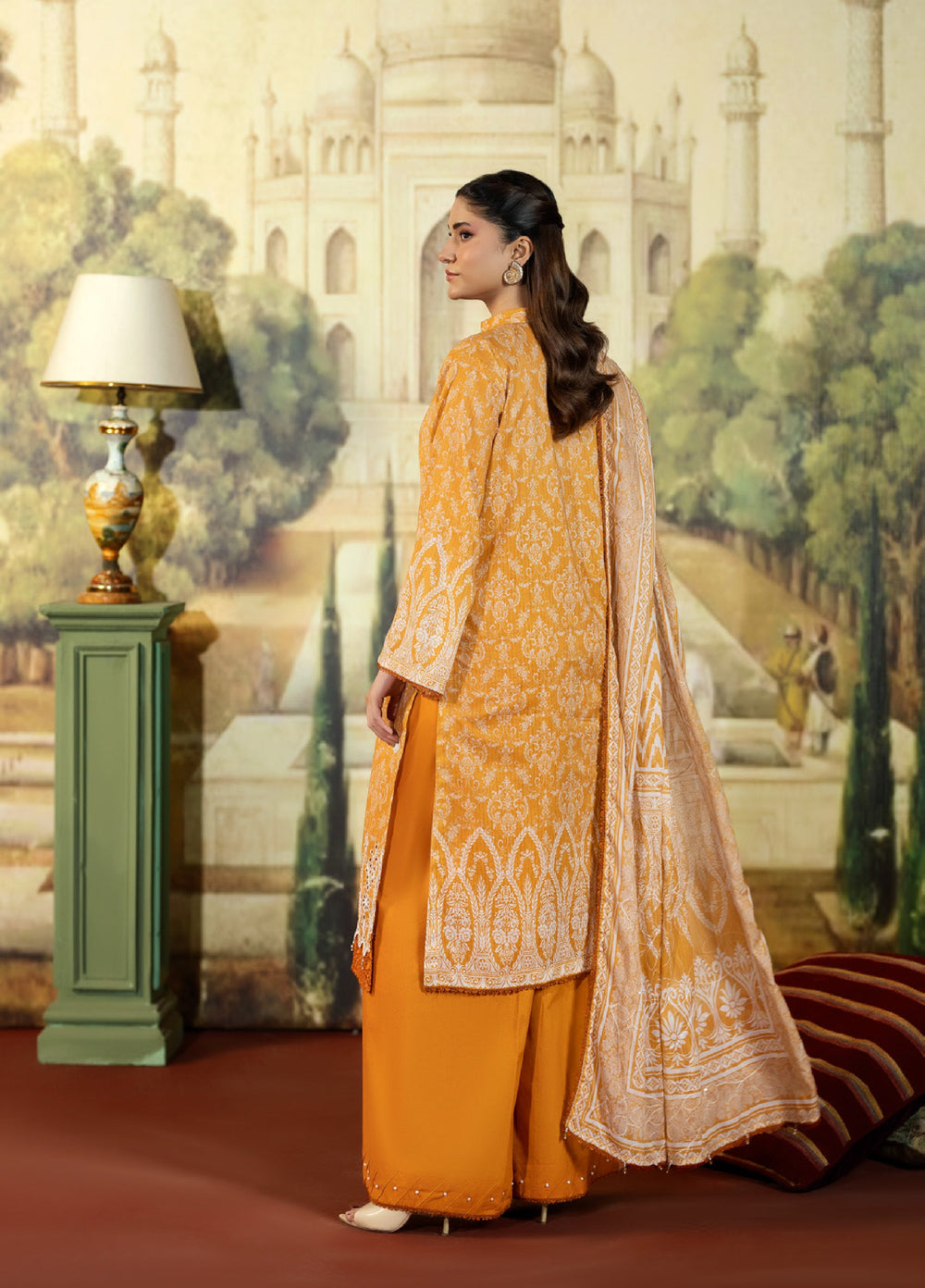 Regalia Textile Unstitched Embroidered Lawn 3 Piece Suit RG26EUS D-10 - Summer Collection
