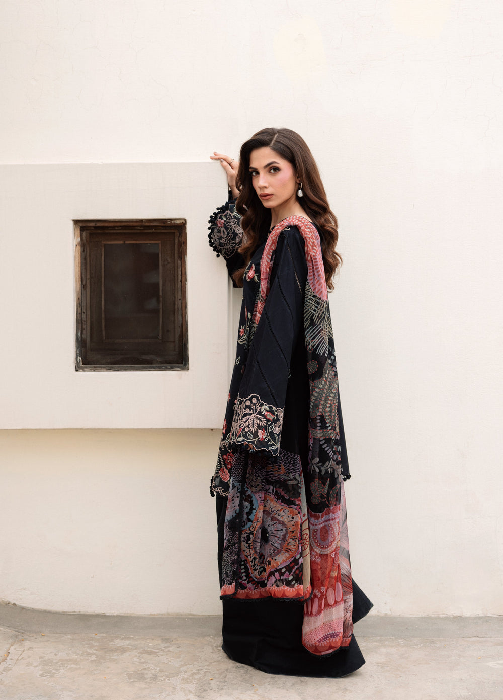 Zync by Florent Unstitched Embroidered Lawn 3 Piece Suit FL26ULZ FZ-1B - Lawn Collection