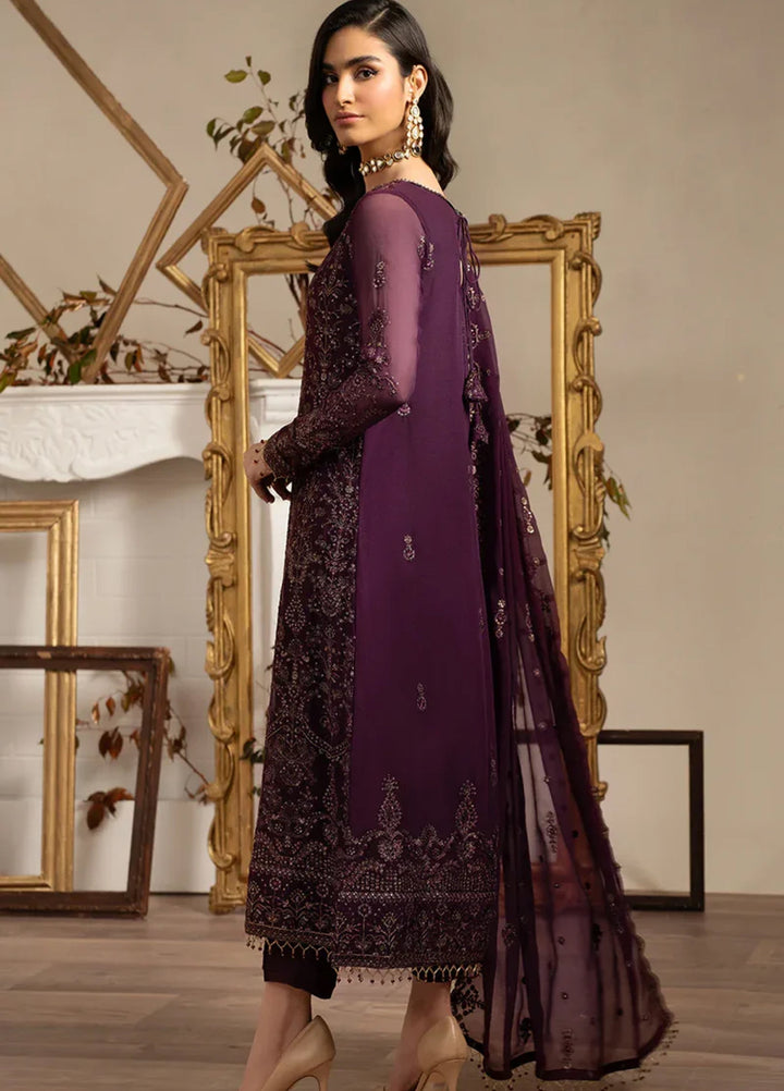 Zarif Women Unstitched Embroidered Chiffon 3 Piece Suit ZR26UFC ZRN 04 NEEMAL - Festive Collection