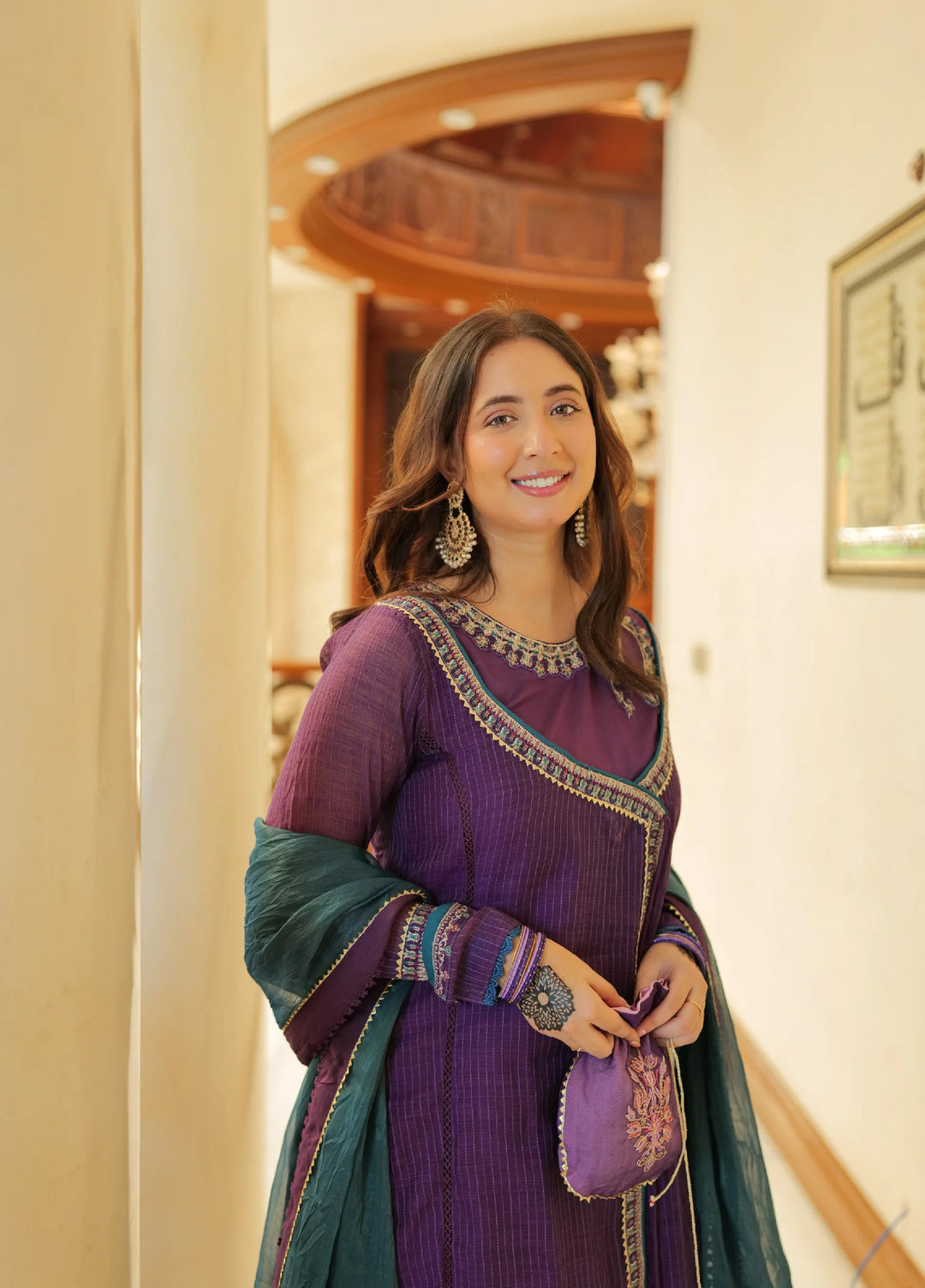 Omal by Komal Behnon Ki Eid Munar Line 3 Piece Pret Suit Zayna - Festive Collection