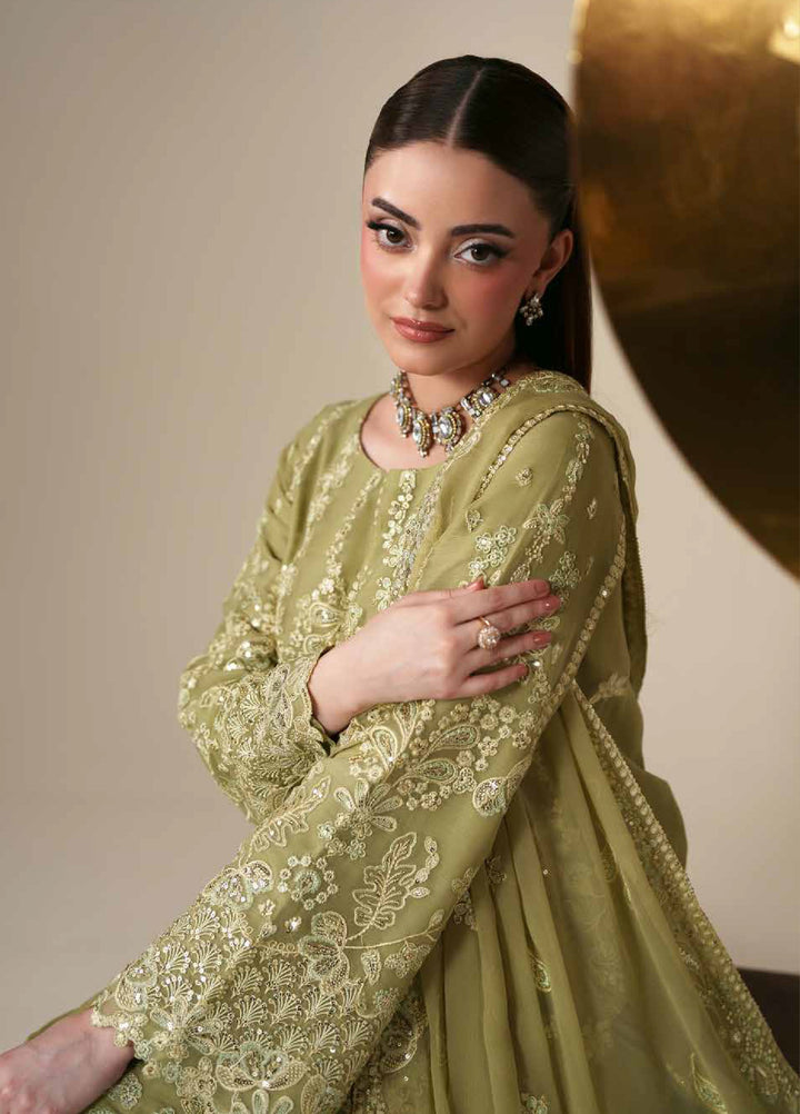 Nouvelle by Emaan Adeel Unstitched Embroidered Chiffon 3 Piece Suit EA26UNC Nola - Festive Collection