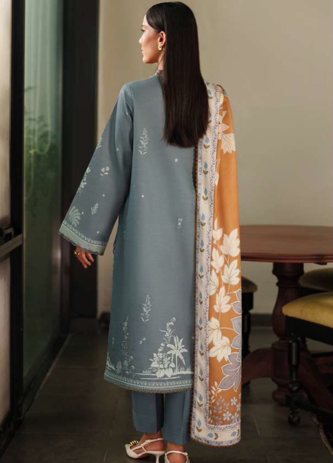 Bellini by Seran Unstitched Winter Khaddar Embroidered Suits 3 Piece SN25BW Eirene - Winter Collection