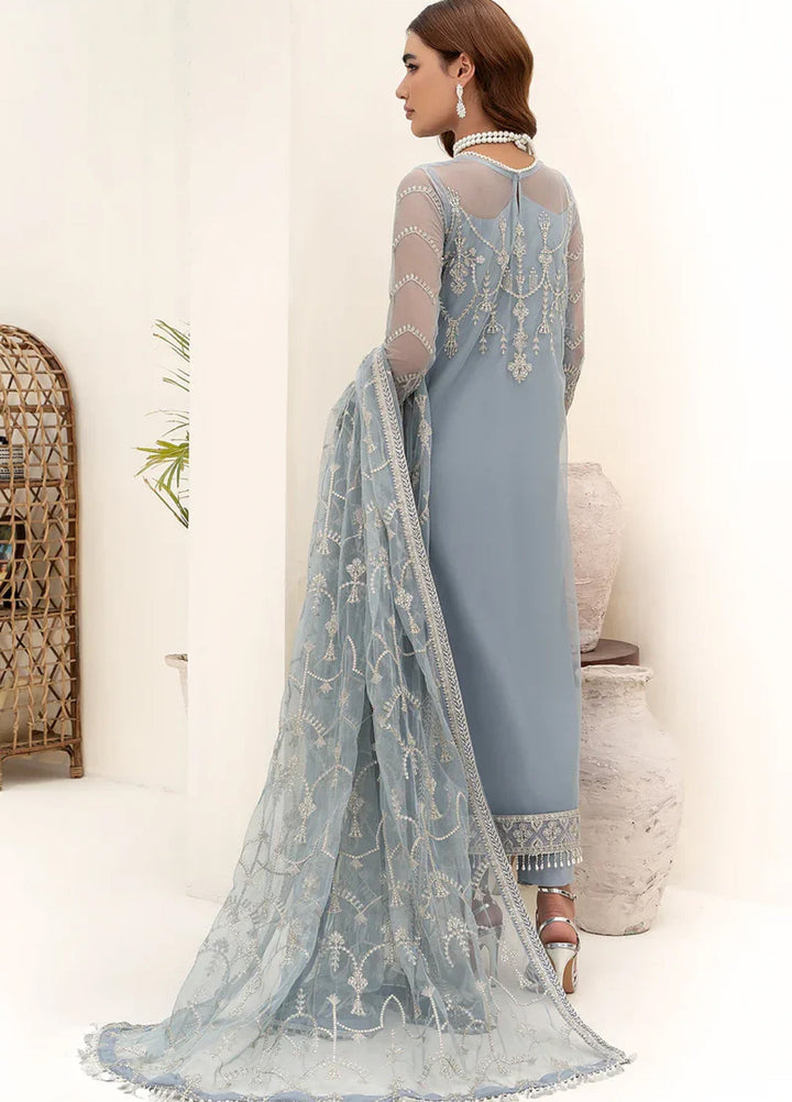 Zarif Women Unstitched Embroidered Net 3 Piece Suit ZR26UFC ZN 06 Amora - Festive Collection