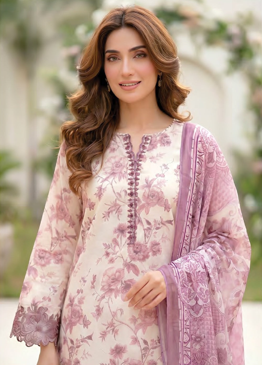 Essentials by Lakhany Unstitched Printed Lawn 3 Piece Suit LSM26UEL LG-MM-1035 - Summer Collection
