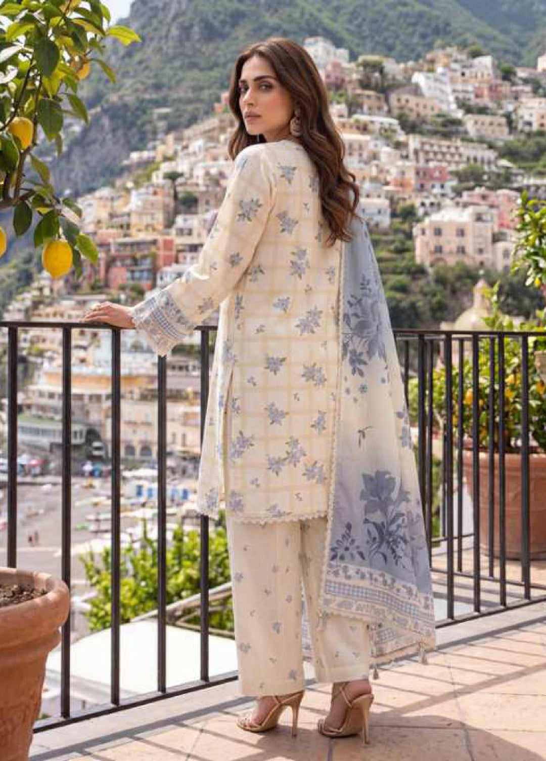 Coco Cords by Al Zohaib Unstitched Printed Lawn 3 Piece Suit AZ26UCL-4 - Casual Collection