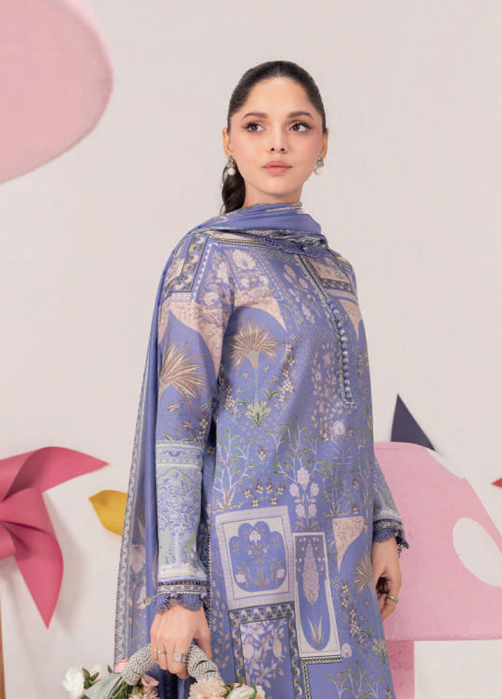 M Basics by Maria B Unstitched Embroidered Lawn 3 Piece Suit MB26UMB MB-CUSV13-11B - Summer Collection