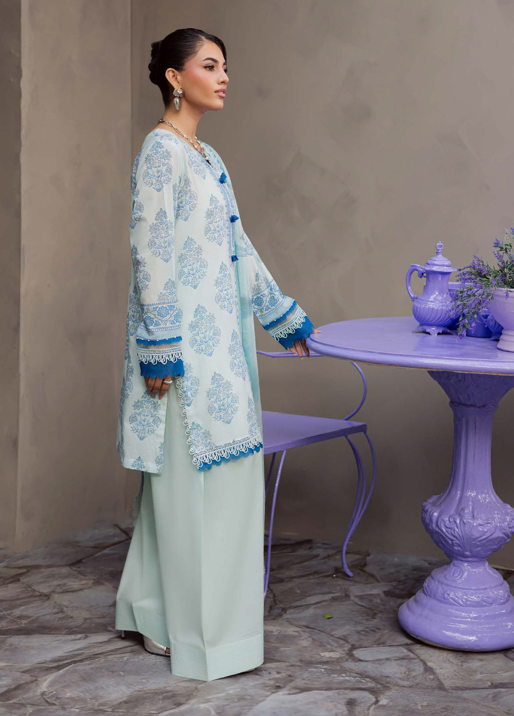 Signature Prints by Nureh Unstitched Printed Lawn 3 Piece Suit NU26USL SP-158 - Summer Collection