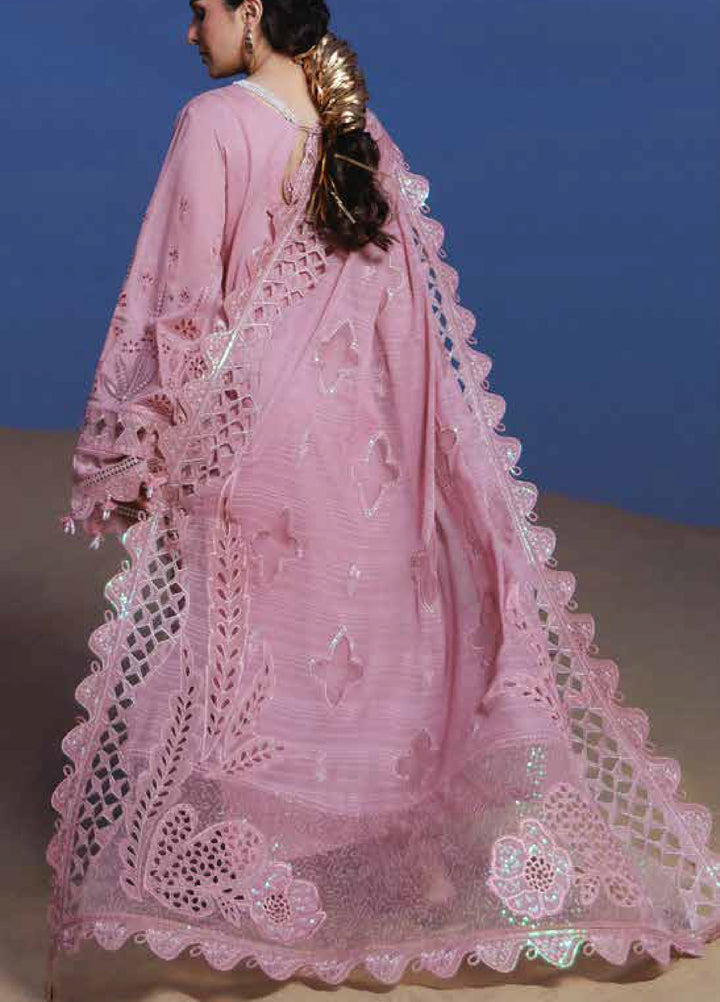 Aman by Nureh Unstitched Embroidered Luxury Lawn 3 Piece Suit NU26UA NE-232 - Festive Collection