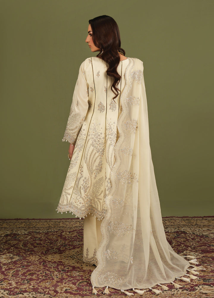Alizeh Luxe Unstitched Raw Silk Embroidered 3 Piece Suit AFB26UL D-05 Emily - Winter Collection