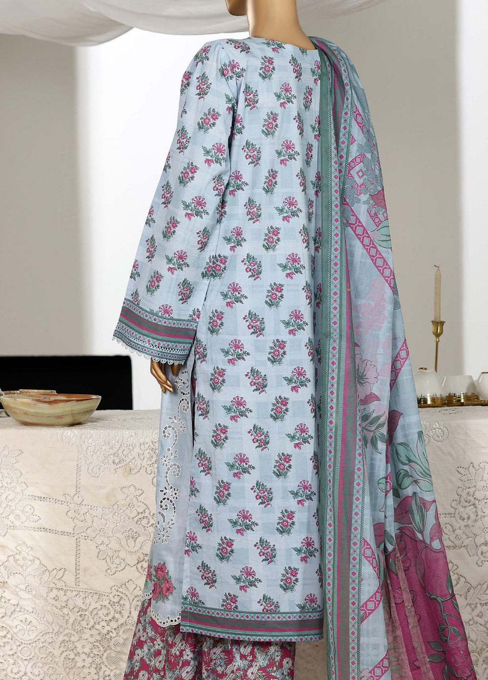 Guldozi by HZ Textiles RTW Embroidered Lawn 3 Piece Suit CPE-3P-030 - Summer Collection