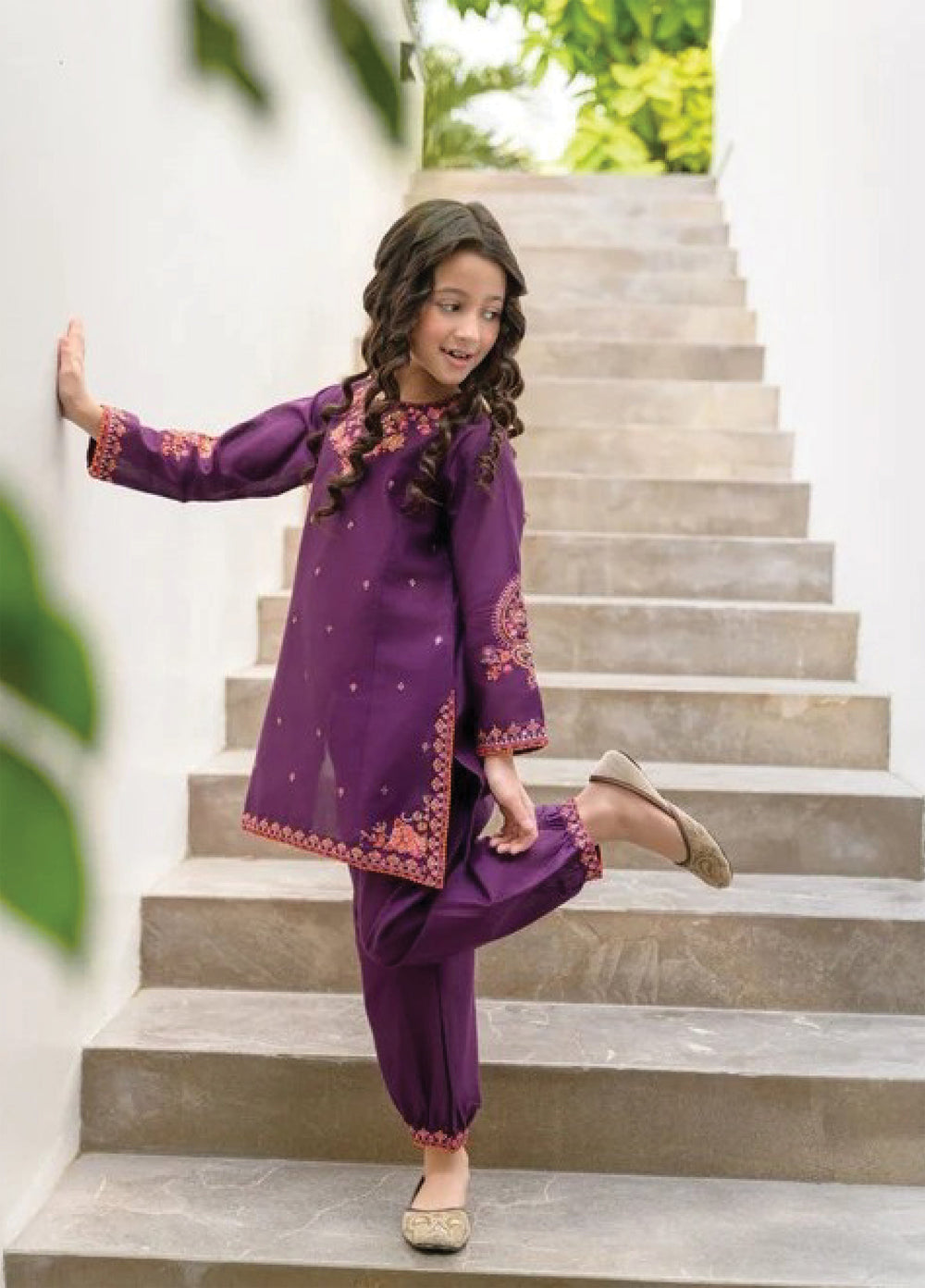Fresh Birds Kids RTW Embroidered Lawn 2 Piece Suit Nooraz-FB-15 - Casual Collection