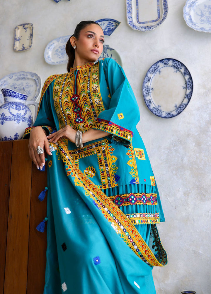 Freesia by Gul Ahmed Unstitched Embroidered Lawn 3 Piece Suit GA26UFL CL-52569 - Summer Collection