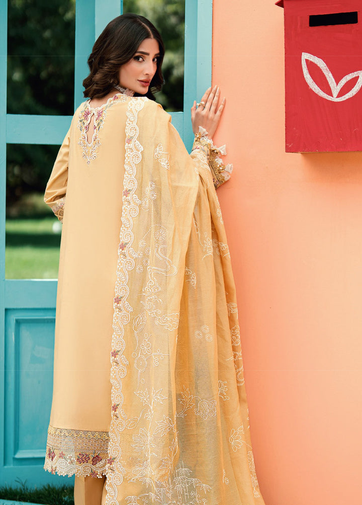 Florent Unstitched Embroidered Lawn 3 Piece Suit FL26ULE FEF-5A - Eid Collection