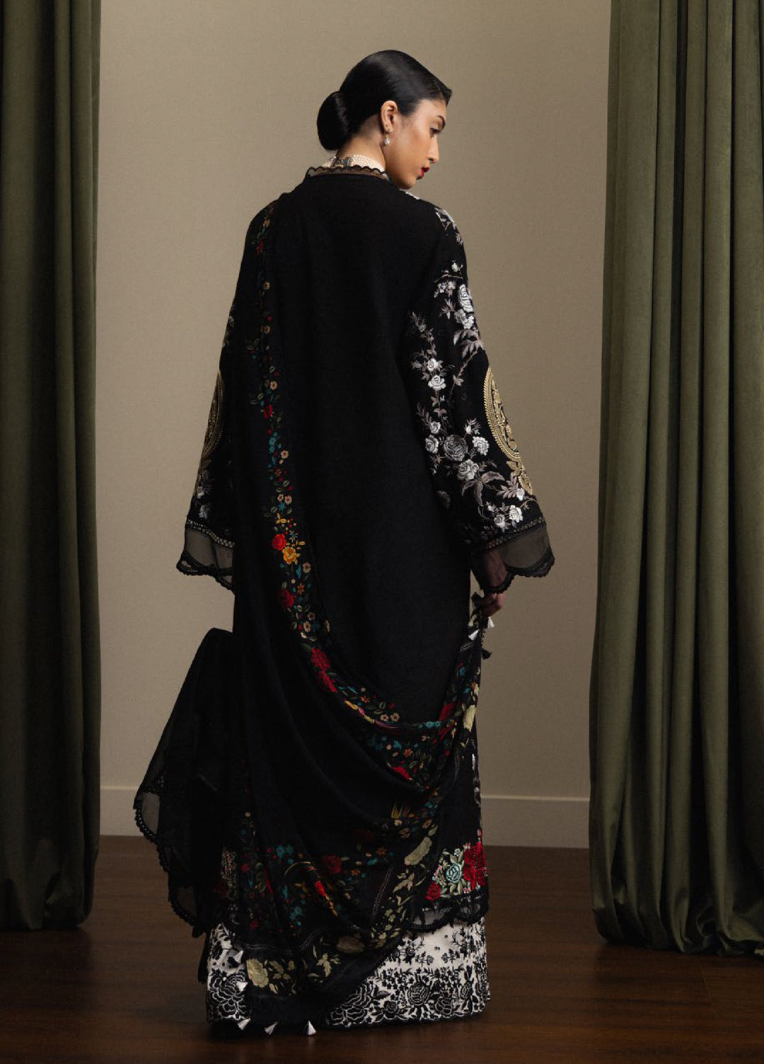 Satori by Zara Shahjahan Unstitched Embroidered Lawn 3 Piece Suit ZS26USL D-10 TAKUMI - Summer Collection
