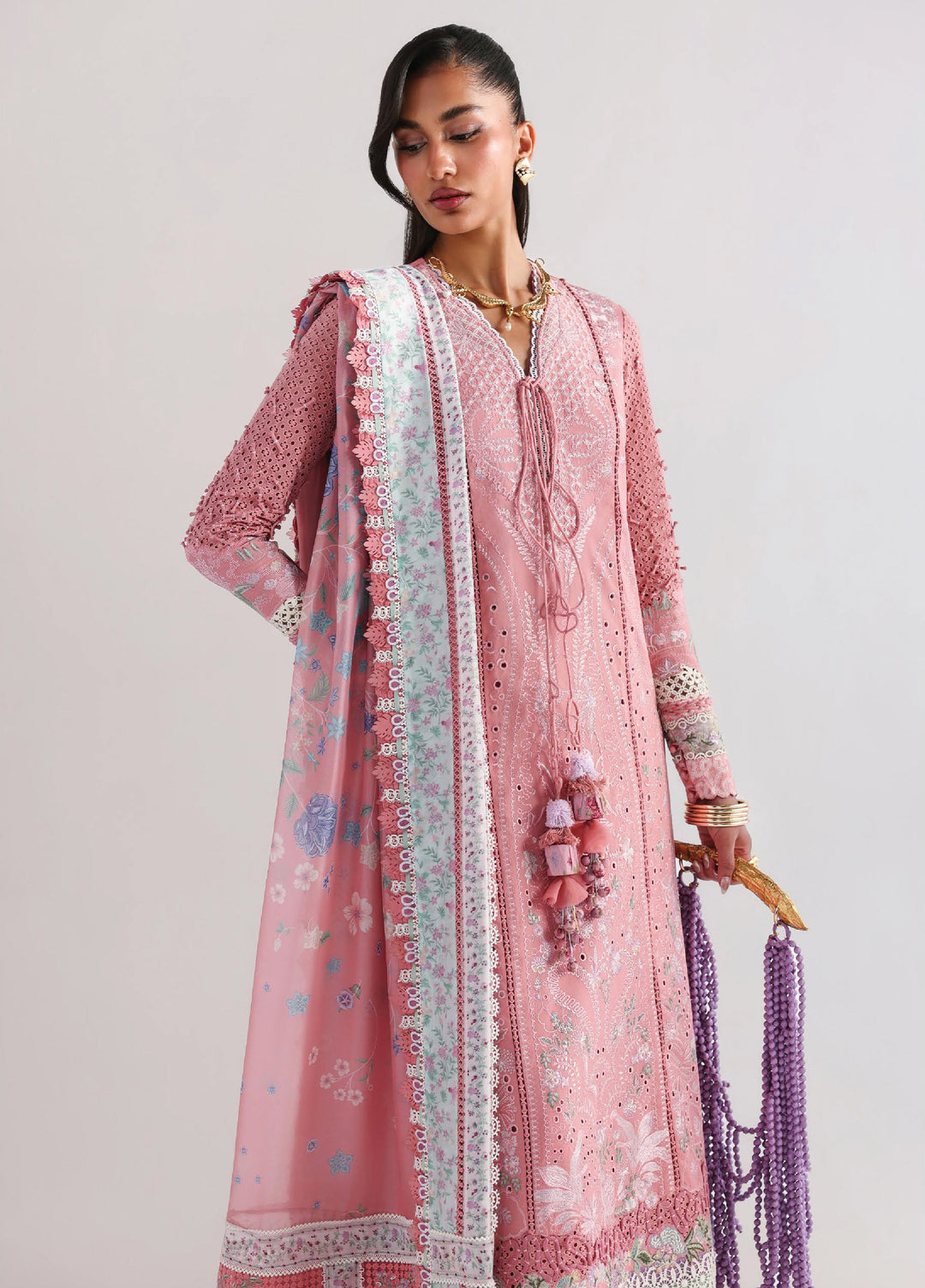 Suffuse Unstitched Embroidered Lawn 3 Piece Suit SSY26ULE Kesira - Eid Collection