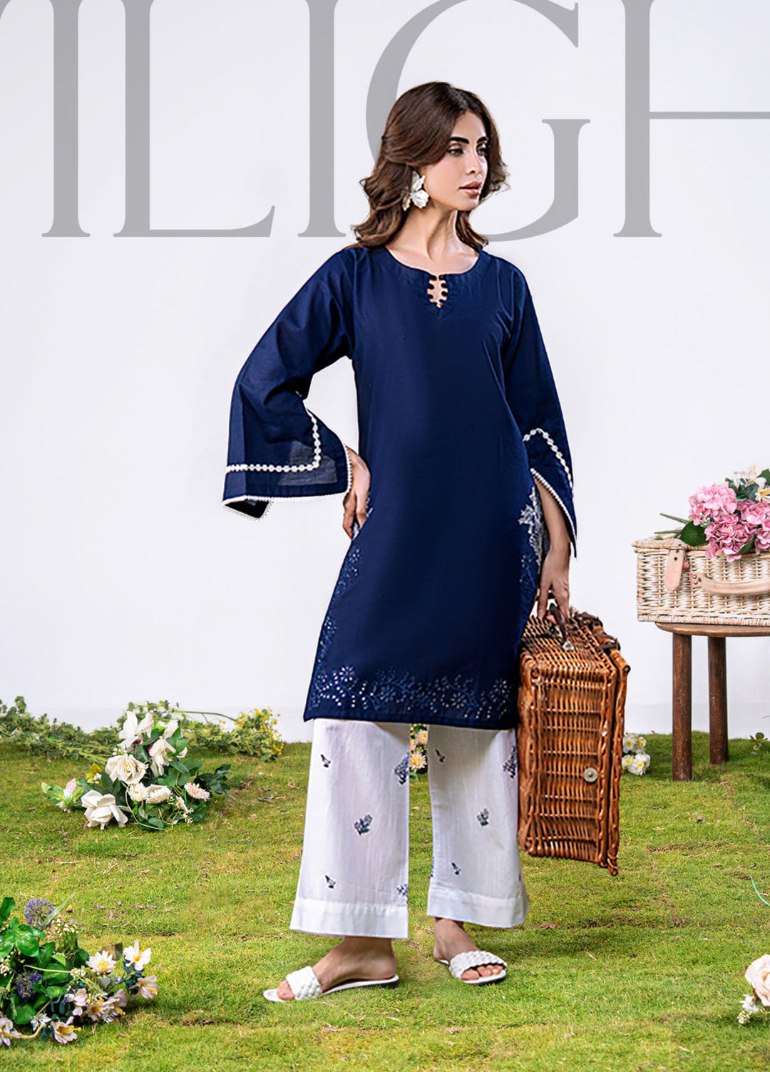 Luna by Manahil Lakhani RTW Embroidered Lawn 2 Piece Suit ML26ULL TWILIGHT - Summer Collection