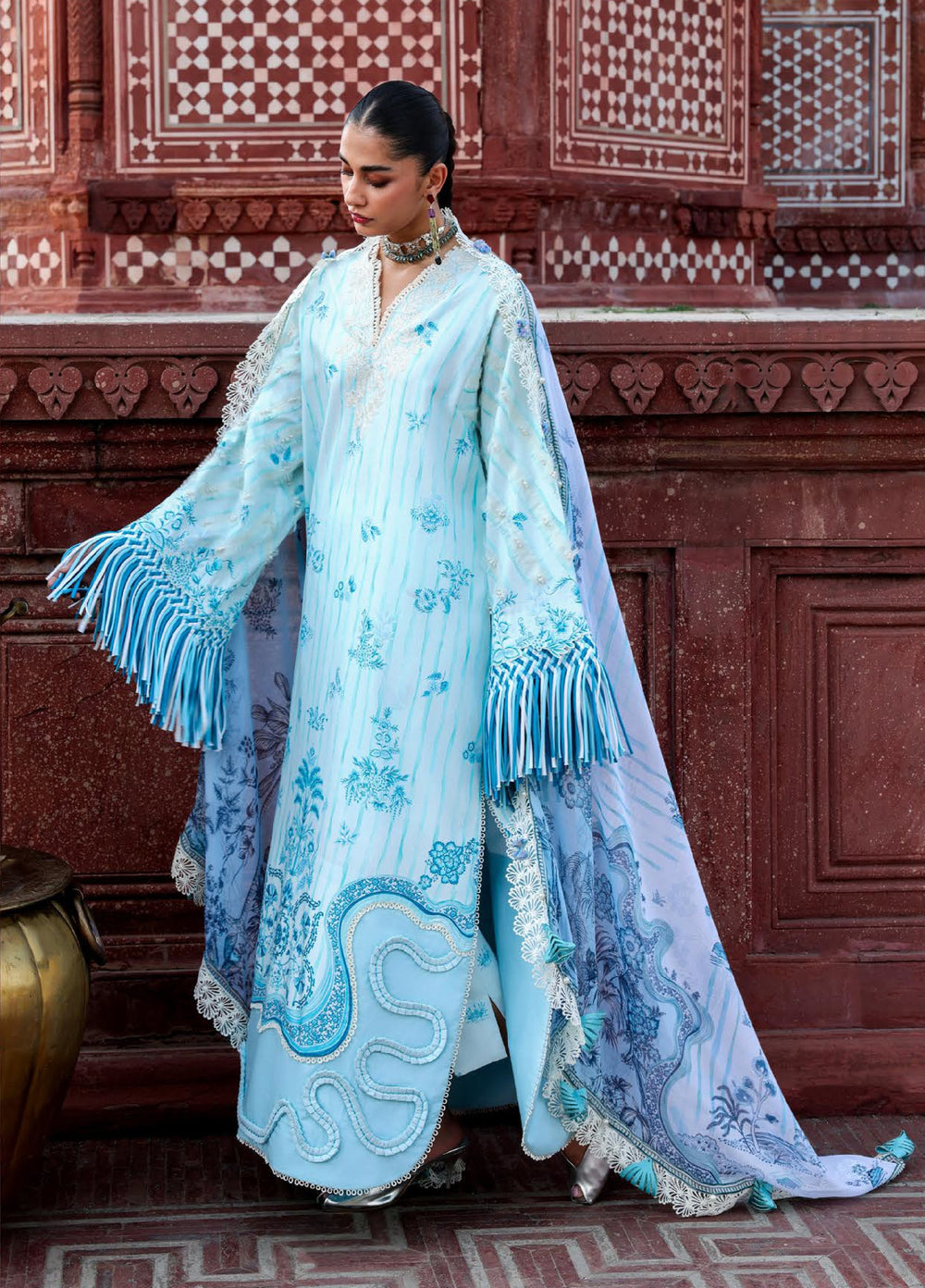 Neoma Prints by Republic Unstitched Printed Lawn 4 Piece Suit RW26UNL SP-2 ELARYA - Summer Collection