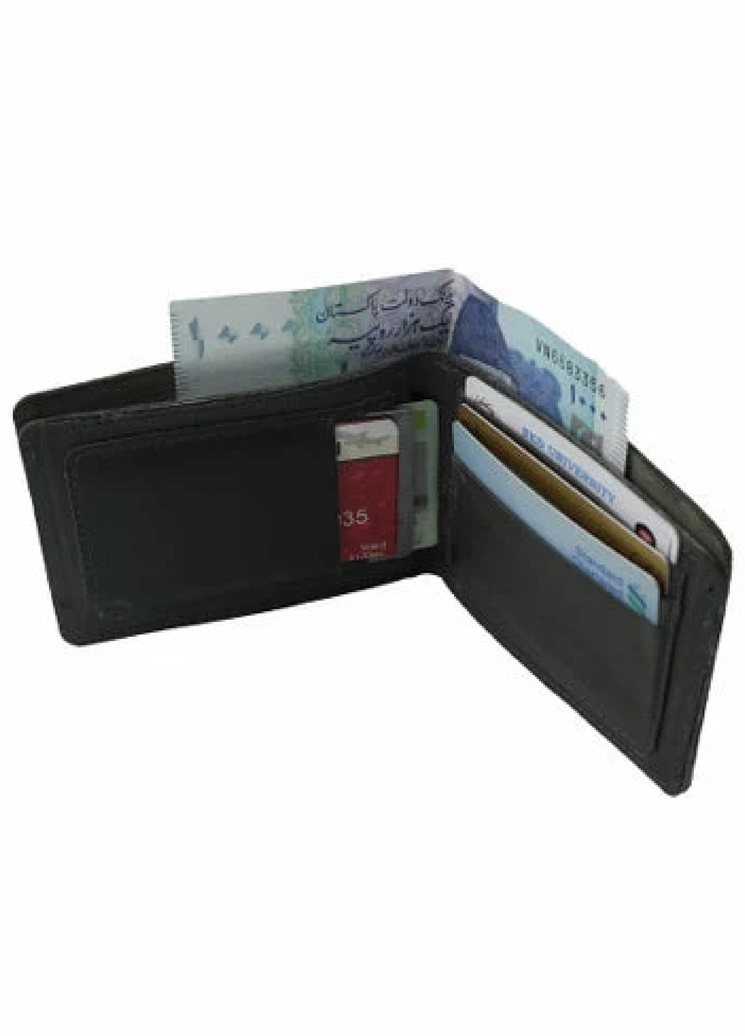 Vintage by Jild Mens Genuine Vintage Leather Wallet-CHARCOAL BLACK S3 - Wallets Collection