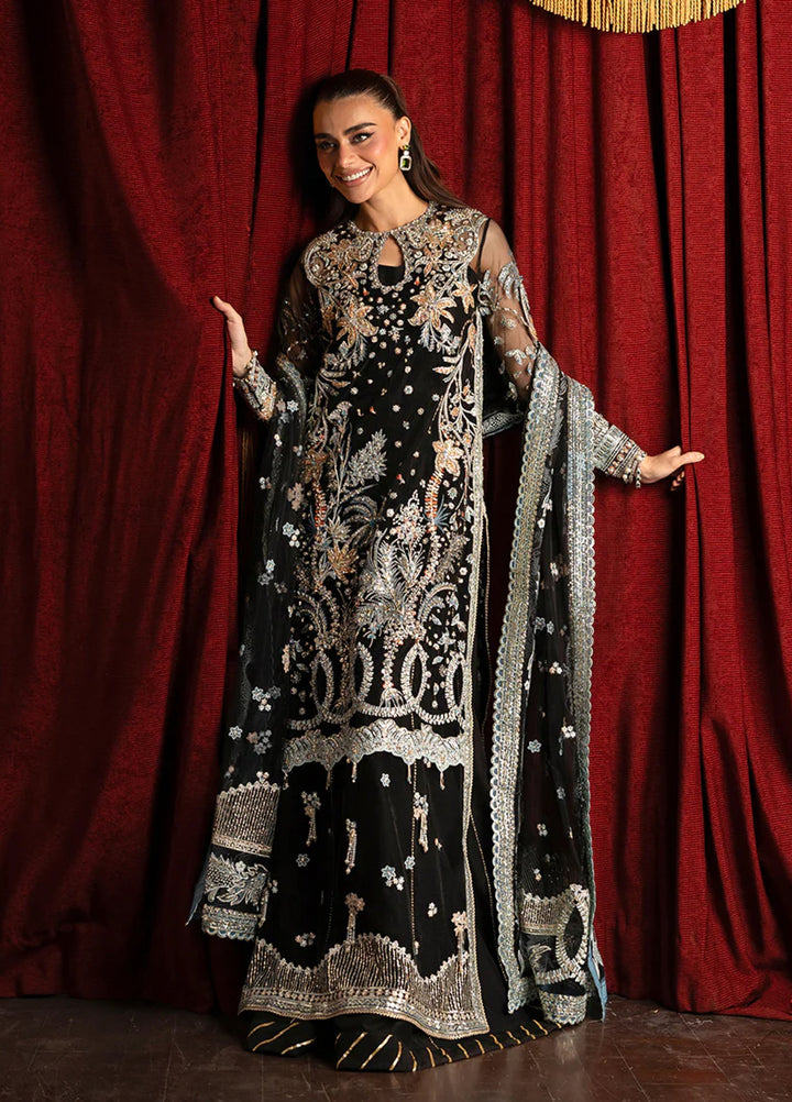 Darling by Mushq Unstitched Embroidered Net 4 Piece Suits MU25DW Malika - Wedding Collection