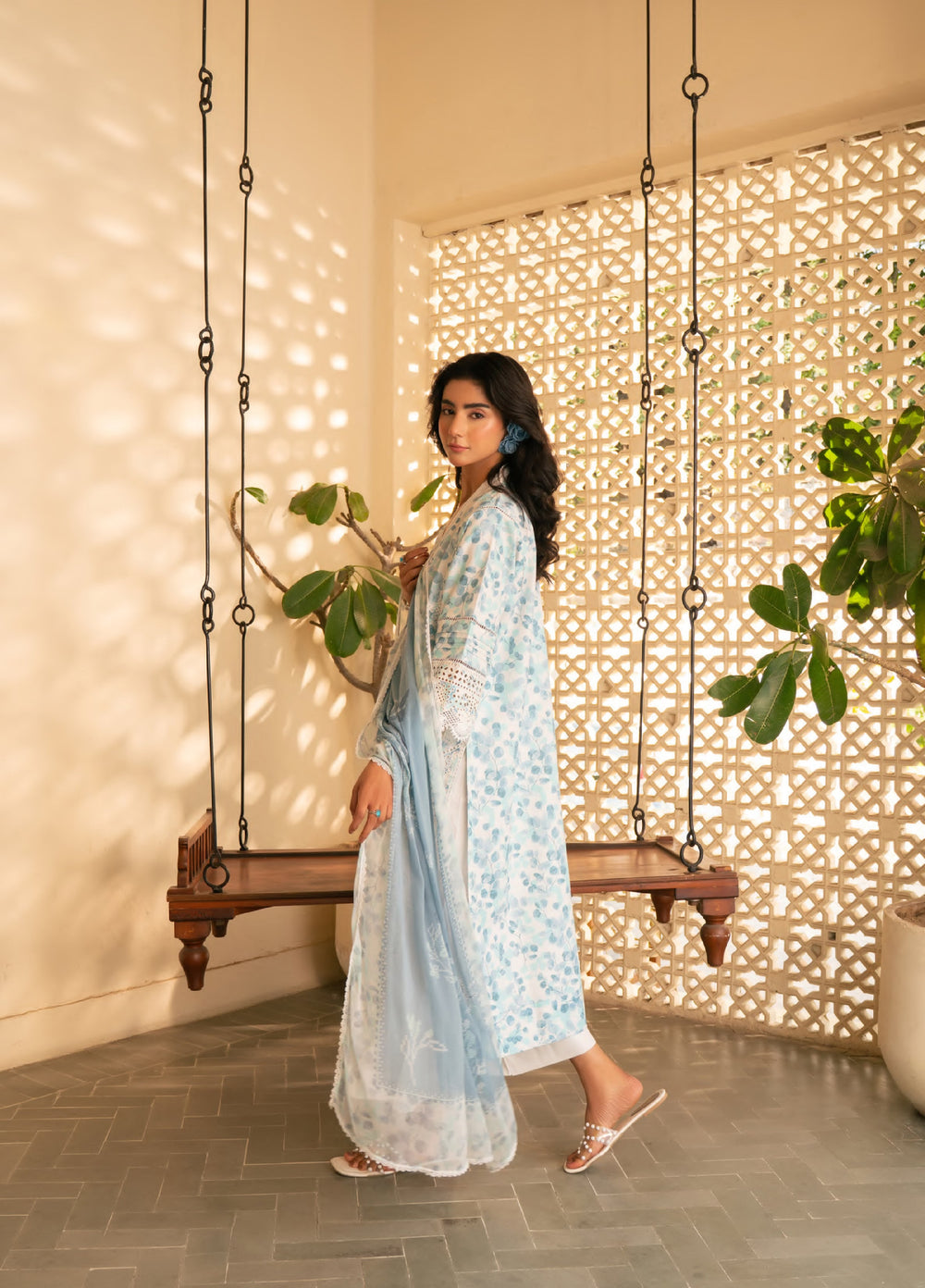 Bagh by Rashid Textiles Unstitched Embroidered Lawn 3 Piece Suit RT26UBL 3722 - Casual Collection