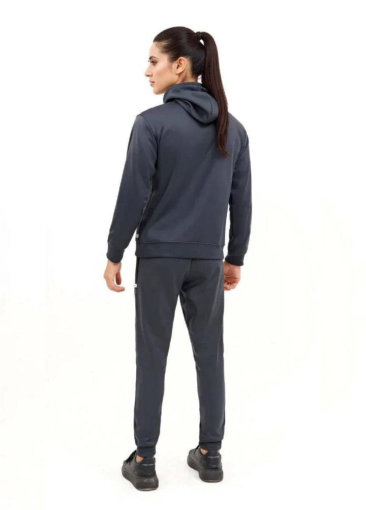 IQ Exclusive Women Winter Track Suit W-Grey Zip Hoodie Tracksuit