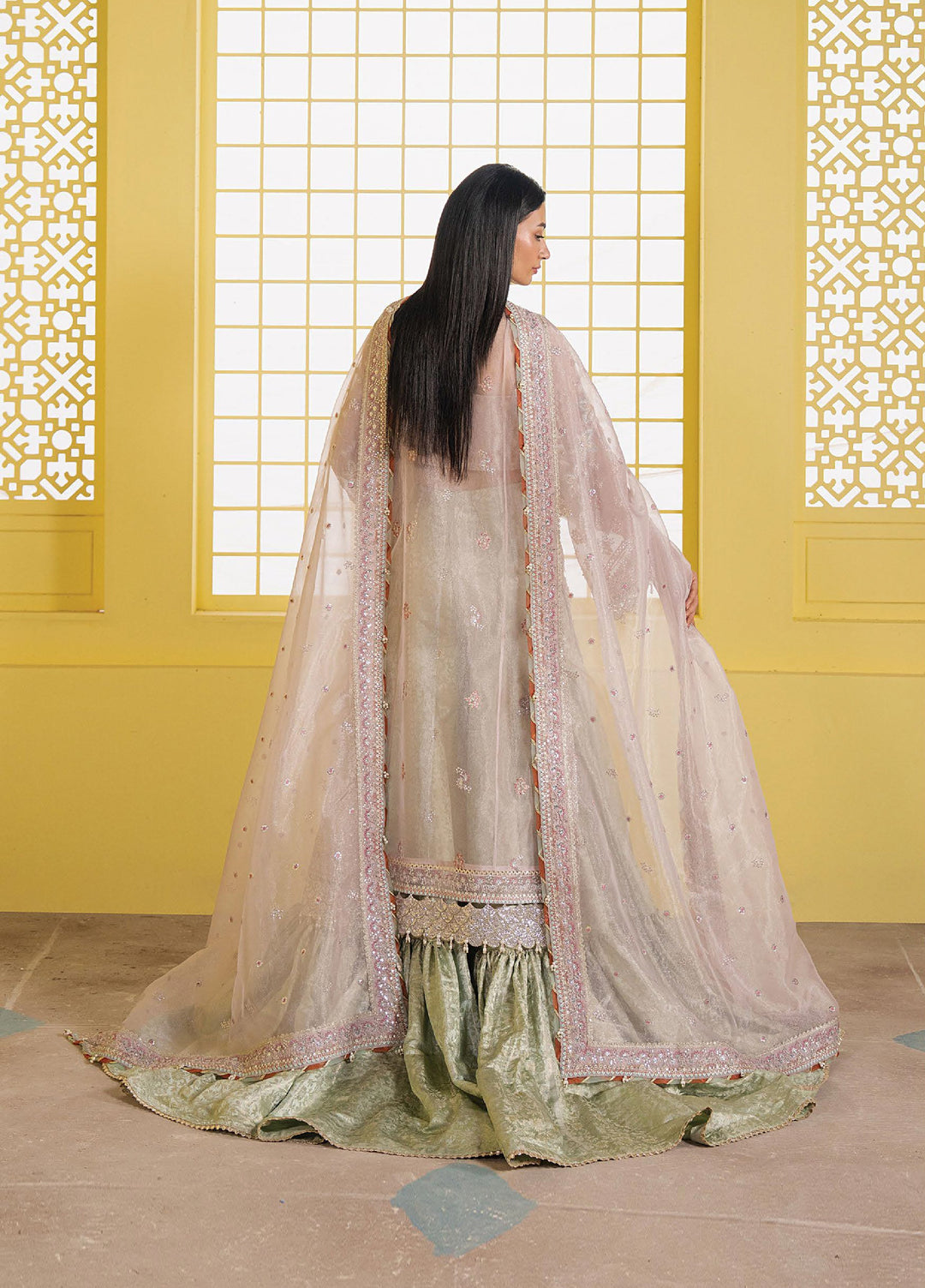 Solaris by Ayzel Unstitched Formals Organza Suits 3 Piece AAF25SW Solyn - Wedding Collection