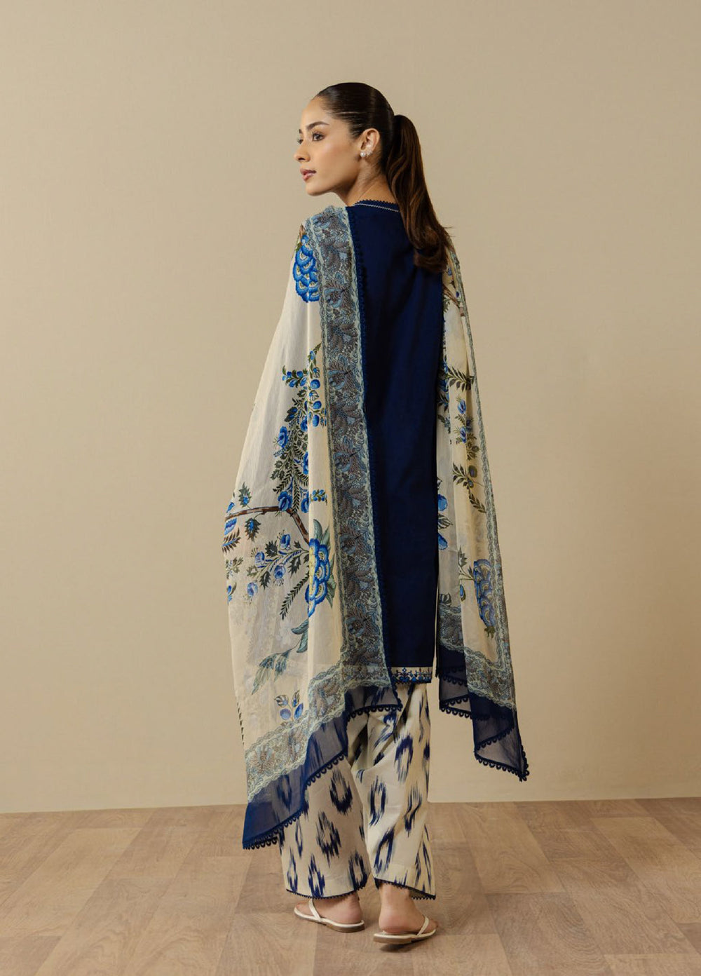 Coco by Zara Shahjahan Unstitched Printed Lawn 3 Piece Suit CZS26UPL CASSIA-10A - Summer Collection