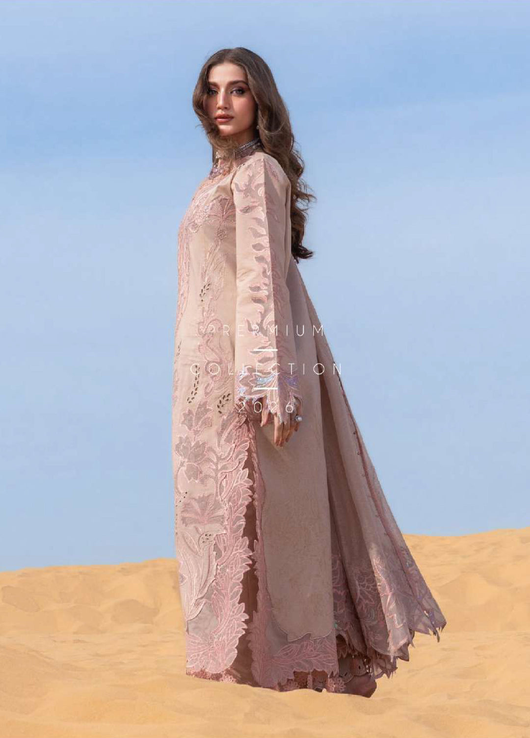 Rang Rasiya Premium Unstitched Embroidered Lawn 3 Piece Suit RR26UP D-2 Elaheh - Festive Collection