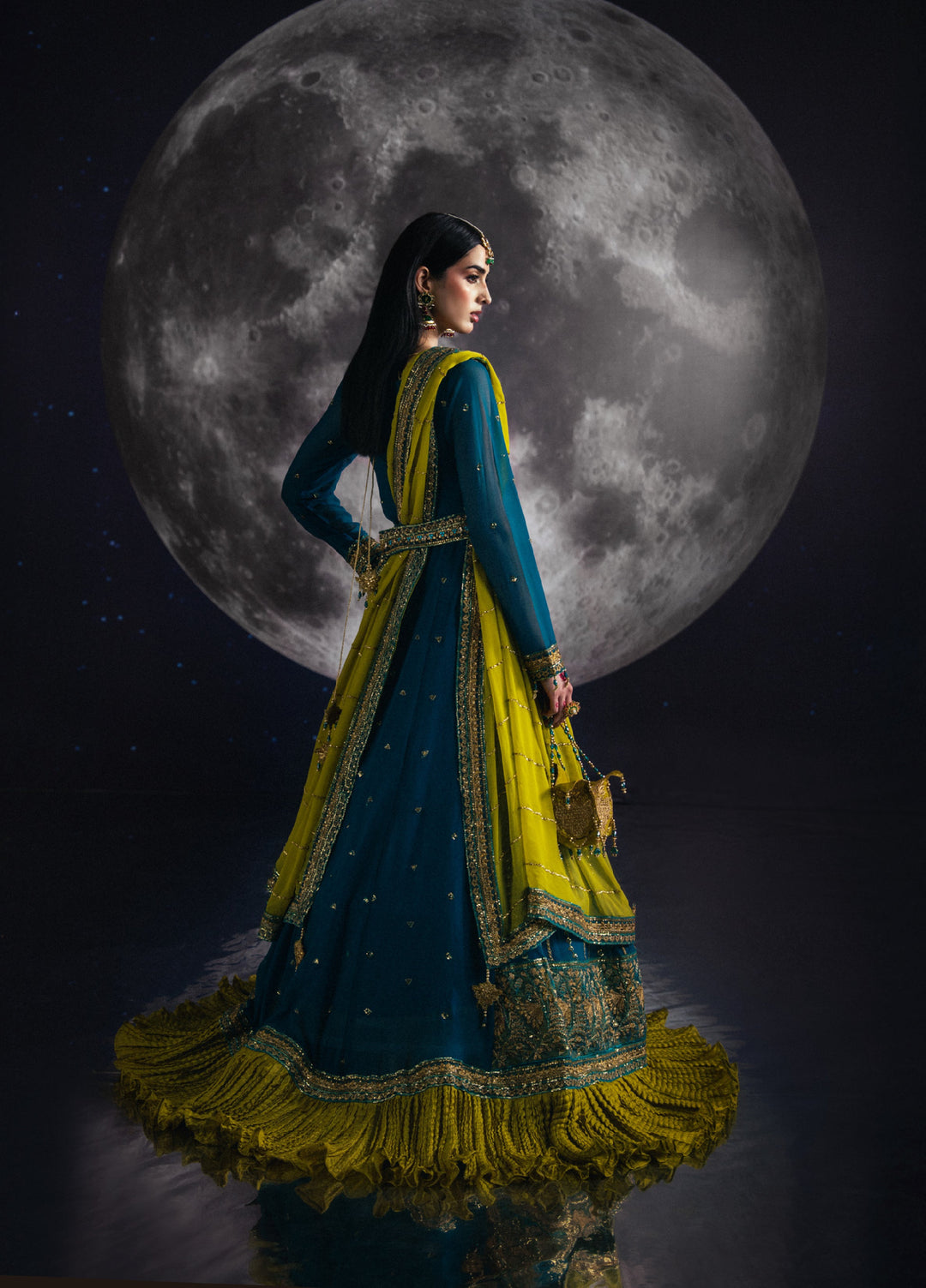 Sara Jahan Women RTW Embroidered Chiffon 3 Piece Suit SJ26RF SJ-1003 - Festive Collection