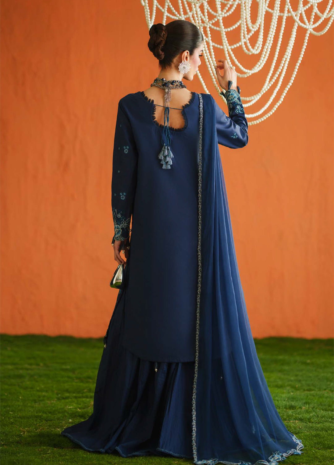 Blooming Flower by Zariya Unstitched Embroidered Lawn 3 Piece Suit ZRY26ULB NEVE ZB-60104 - Festive Collection