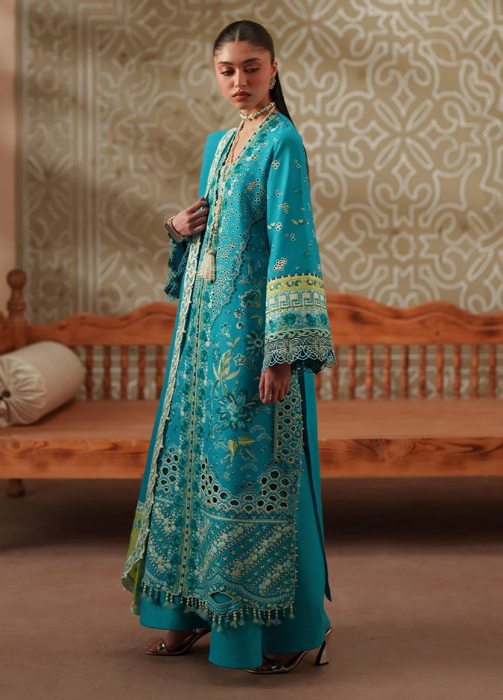Mashriq by Bin Ilyas Unstitched Embroidered Lawn 3 Piece Suit BI26UML D116B - Festive Collection
