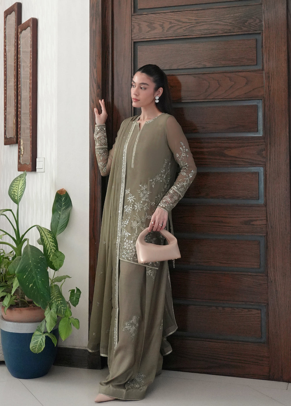 Maison d'or by Sahane Unstitched Embroidered Chiffon 3 Piece Suit CT-27003 CHELYE - Festive Collection
