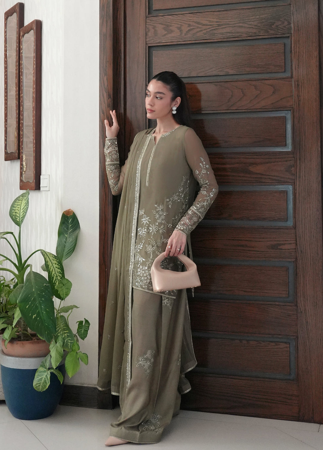 Maison d'or by Sahane Unstitched Embroidered Chiffon 3 Piece Suit CT-27003 CHELYE - Festive Collection