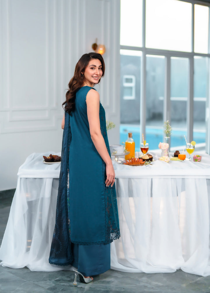 Symphony by Neeshay Unstitched Embroidered Luxury Lawn 3 Piece Suit NSH26US D-3 Sisna - Summer Collection