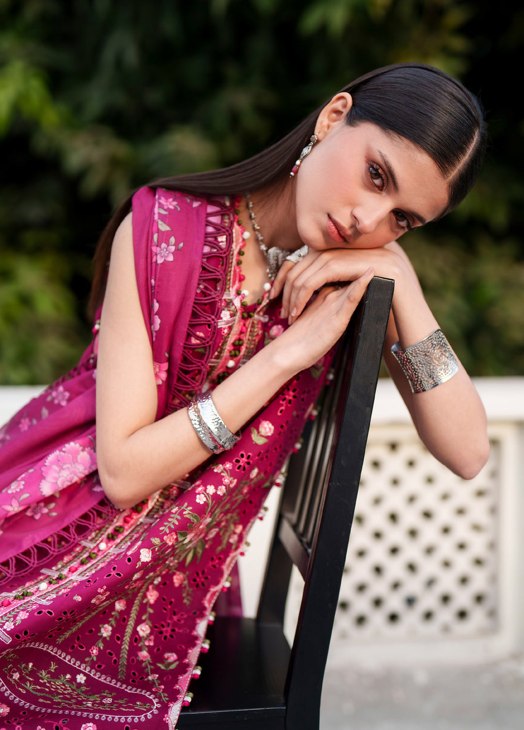 Heritage Dore by Bin Ilyas Unstitched Embroidered Lawn 3 Piece Suit BI26UHD 17-4A - Summer Collection