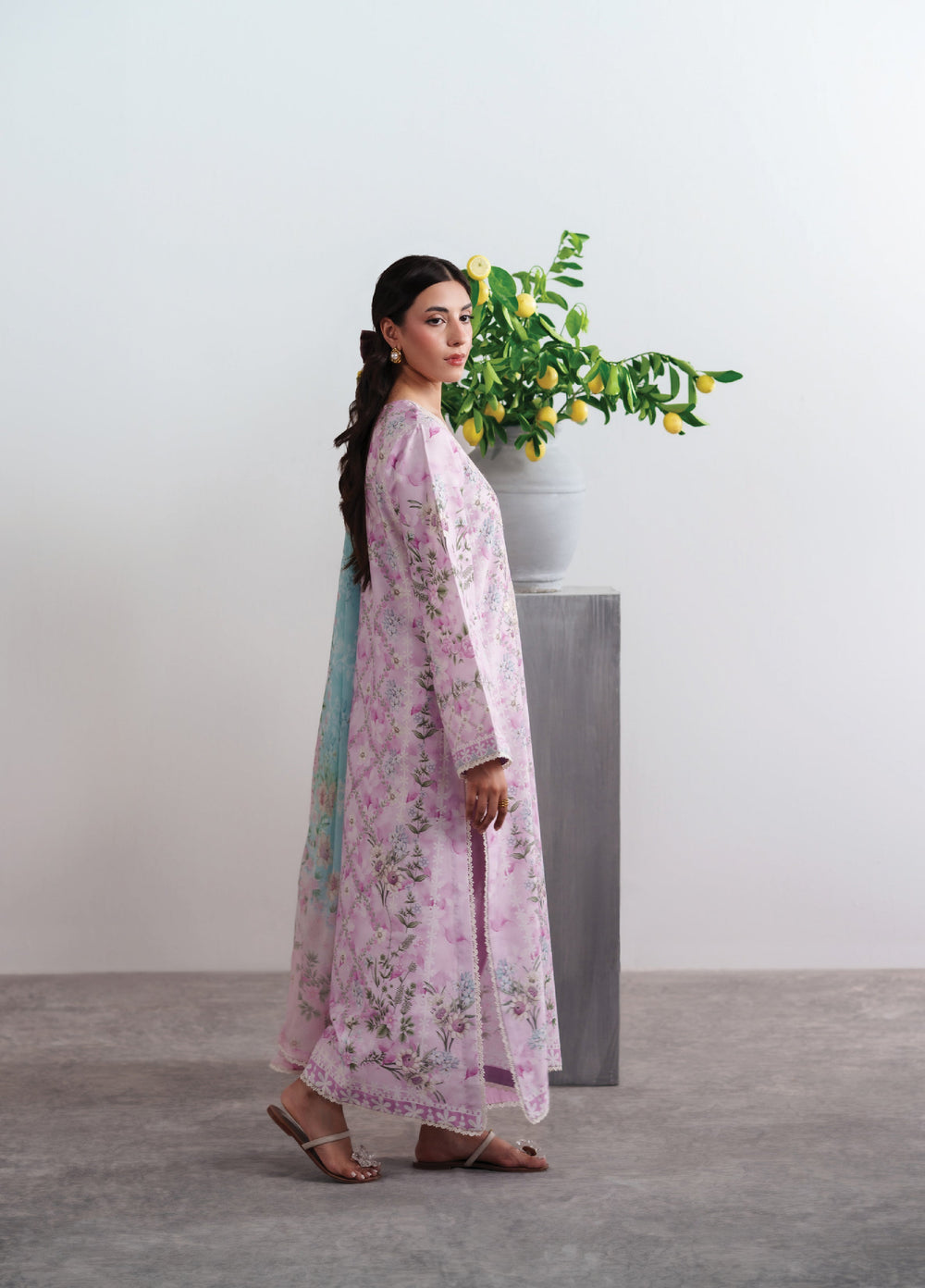 Summer Diary by Neeshay Unstitched Printed Lawn 3 Piece Suit NSH26SD Sakura Dream - Casual Collection