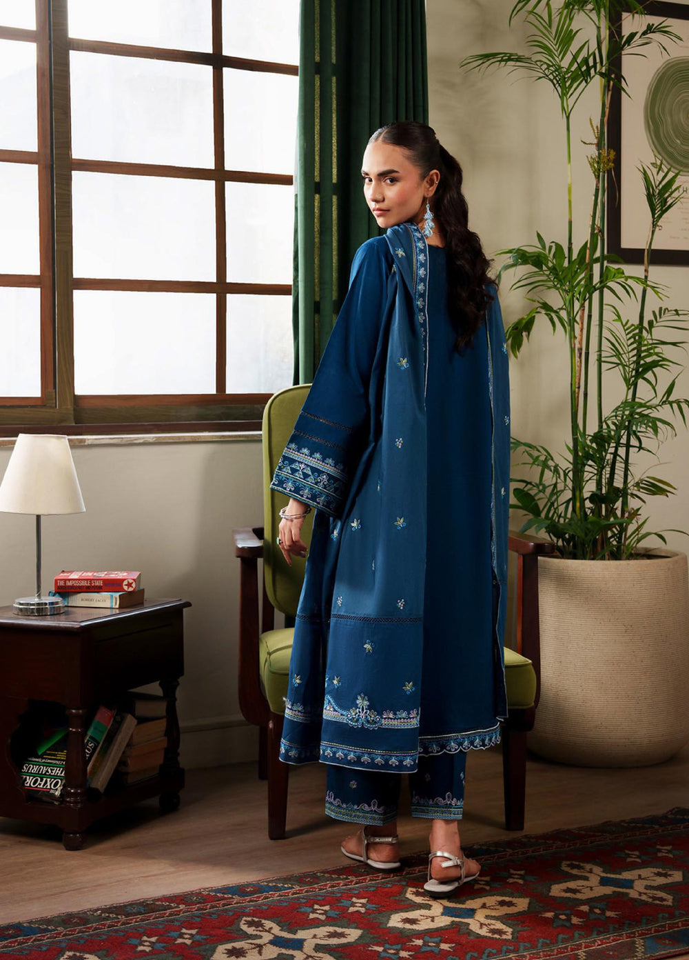 RajBari Women RTW Embroidered Lawn 3 Piece Suit RB26PLE Zareen 02 - Eid Collection