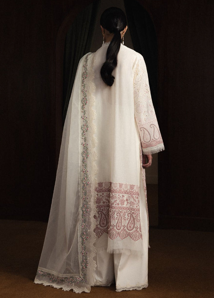Satori by Zara Shahjahan Unstitched Embroidered Lawn 3 Piece Suit ZS26USL D-12 HOSHIMI - Summer Collection