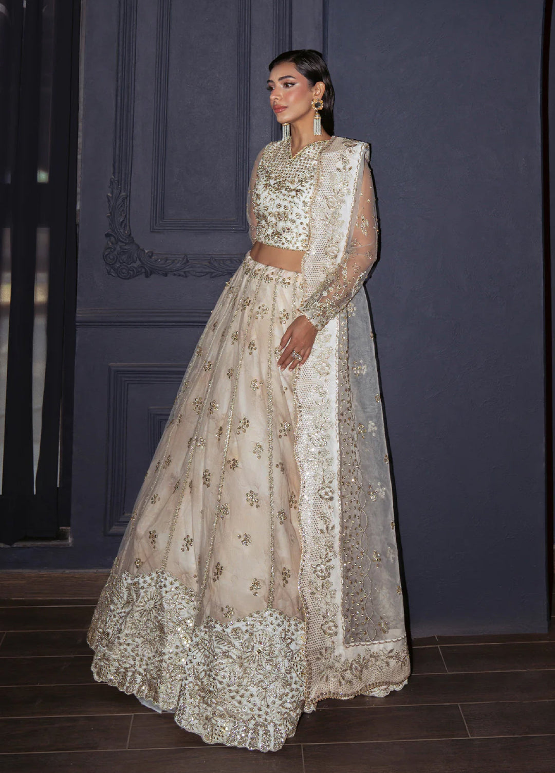 Pari Naaz by Neeshay Embroidered Net Suits Unstitched 4 Piece NSH25PW Nilofer - Formals Collection