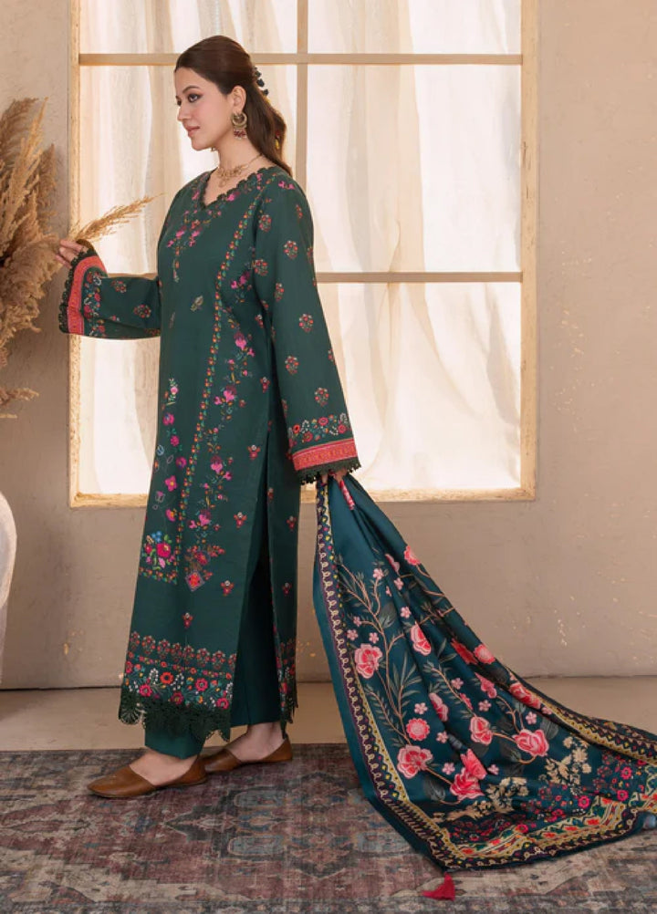 Jugnu by Chandan Nagri Women Pret Embroidered Khaddar 3 Piece Suit Neyla - Winter Collection