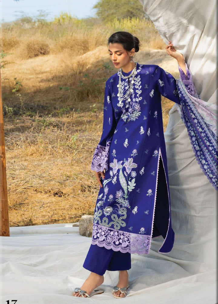 Zainab Chottani Unstitched Embroidered Luxury Lawn 3 Piece Suit ZC26ULZ D-13 VIOLA - Summer Collection