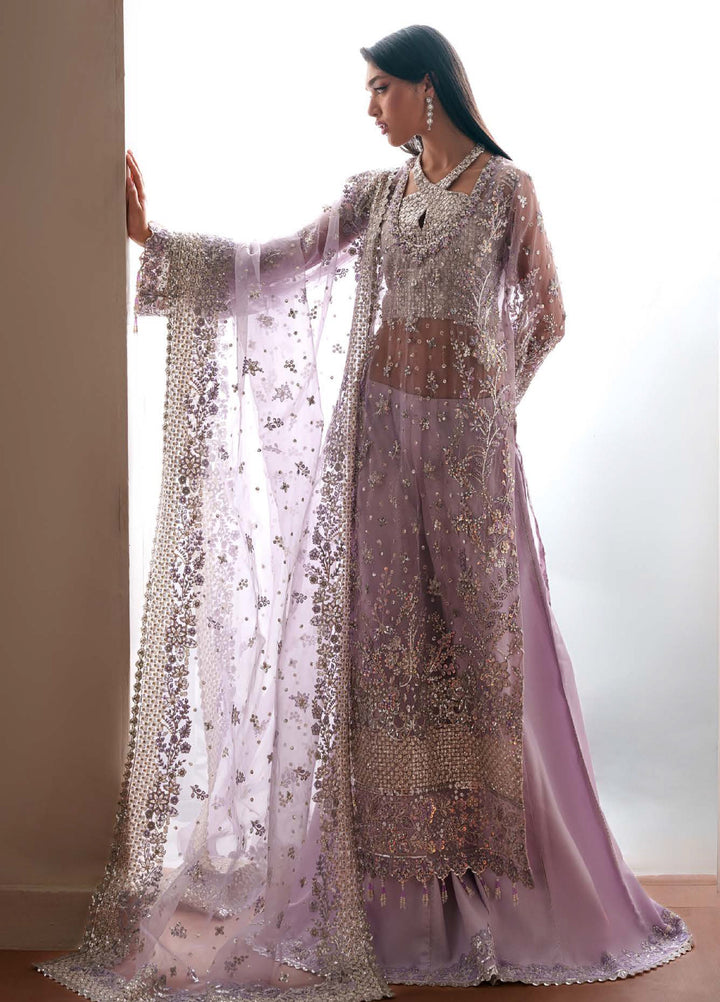Starlet Jewels by Emaan Adeel Unstitched Embroidered Organza 3 Piece Suit EA26USF Lapis - Festive Collection