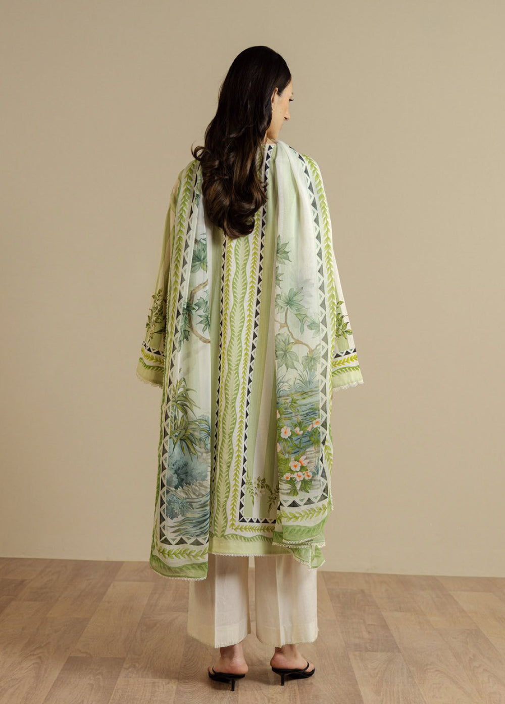 Coco by Zara Shahjahan Unstitched Printed Lawn 3 Piece Suit CZS26UPL NERINE-1A - Summer Collection